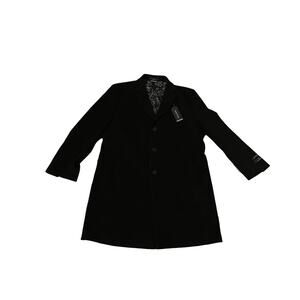 Nautica Black Mens Cashmere Wool Cashmere Blend Mens Pea Coat 46 R MSRP 450 NWt